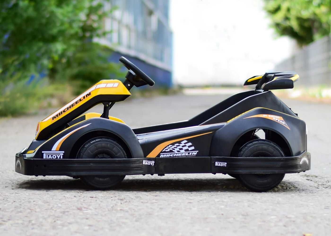 Masinuta-Kart electric pentru copii 3-11 ani, Racing 90W 12V 7Ah