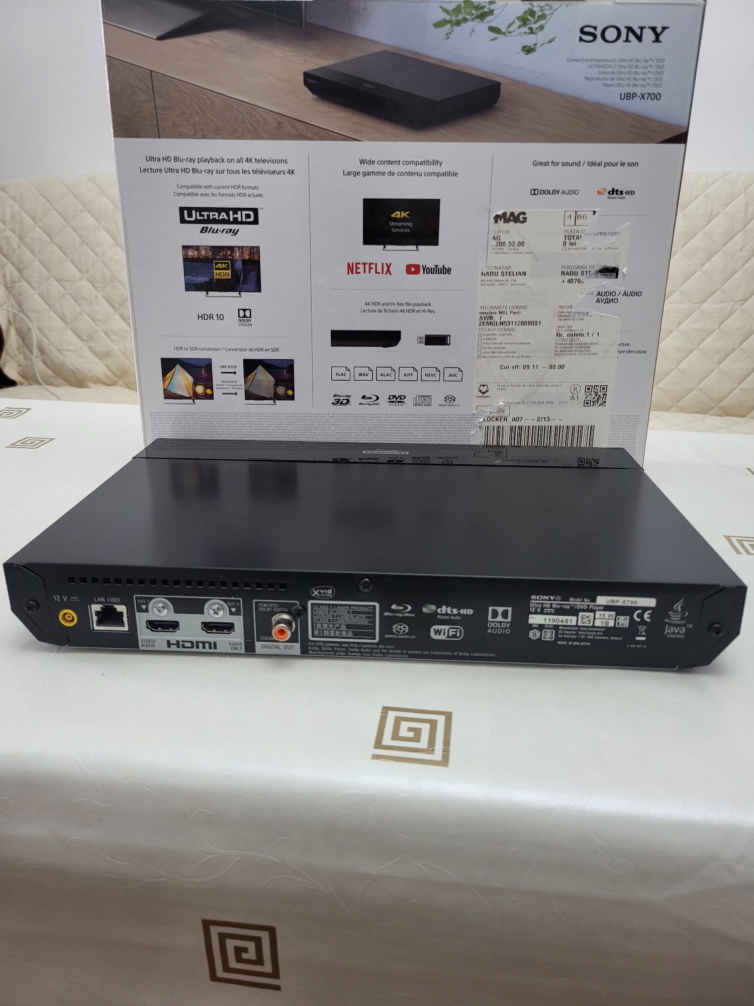 Blue-ray ultra HD 4K Sony