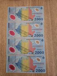 Vând bancnote de colecție în stare foarte bună, 2000 de lei din 1999