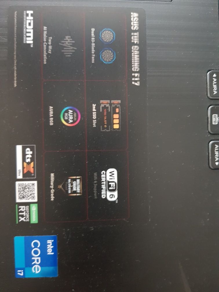 Лаптоп Asus TUF Gaming F17