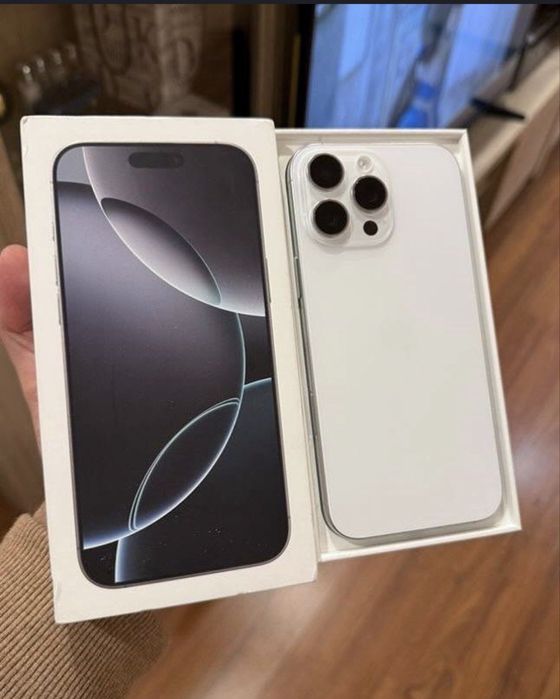 Iphone 16 pro max white Oq 256 sim KH/A