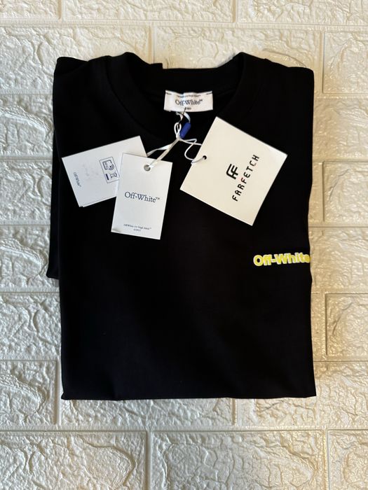 Tricou Off White Negru M