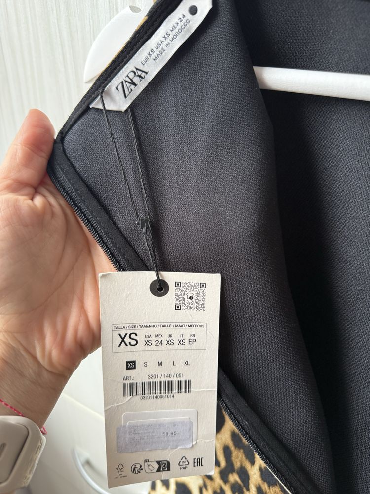 Рокля ZARA леопардов принт- р-т XS с етикет