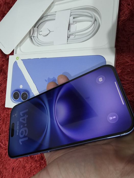 -Iphone 16Plus, ca Nou, 128Gb, 8Ram, Bat: 100%-110 cicluri incarcare,