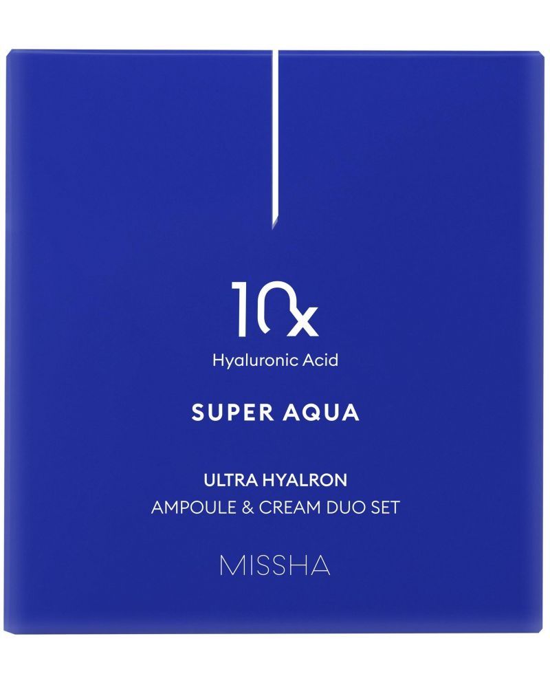 Missha Super Aqua Комплект 10x Ultra Hyalron - Ампула и Крем