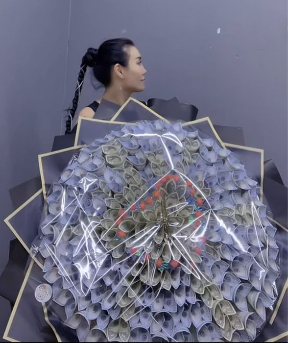 Денежные букеты долларовые