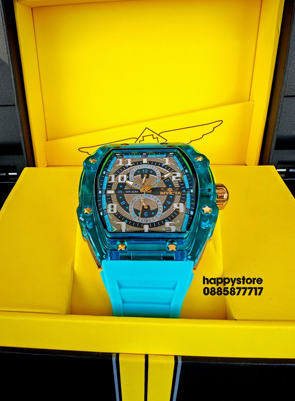 INVICTA Cyclone Blue 49 mm, Инвикта нов ръчен часовник