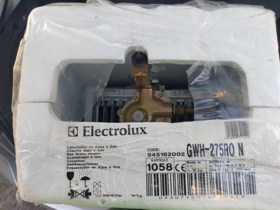 Boiler instant pe gaz Electrolux GW-275RO sigilat