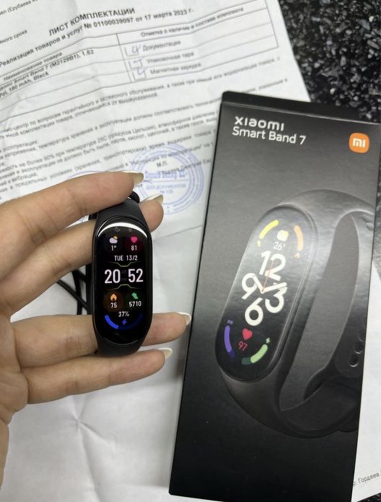 Фитнес браслет Xiaomi Mi band 7. Смарт часы.