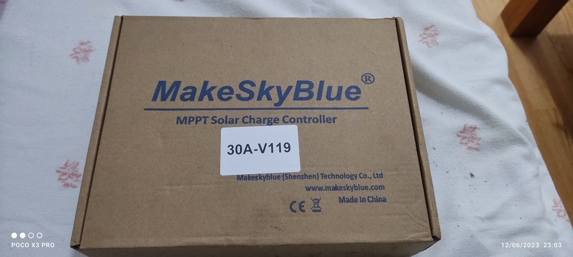 Mppt solar MakeSkyBlue 60A wifi app 12/24/36/48V PV 160V
