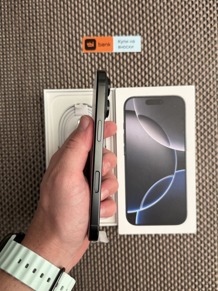НОВ! *ЛИЗИНГ* iPhone 16 Pro 256Gb Black Titanium / Гаранция
