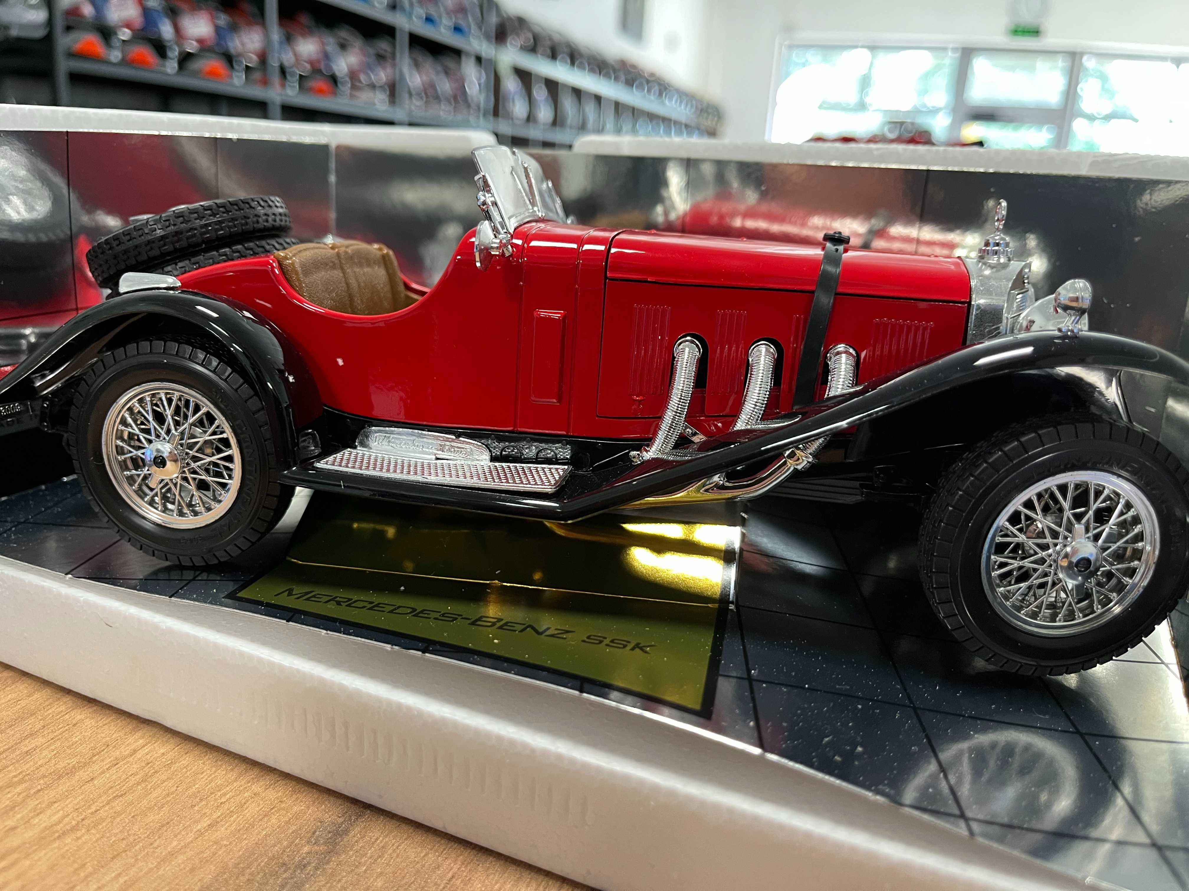 BBURAGO метален колекционерски модел  MERCEDES BENZ SSK 1928г. 1:18