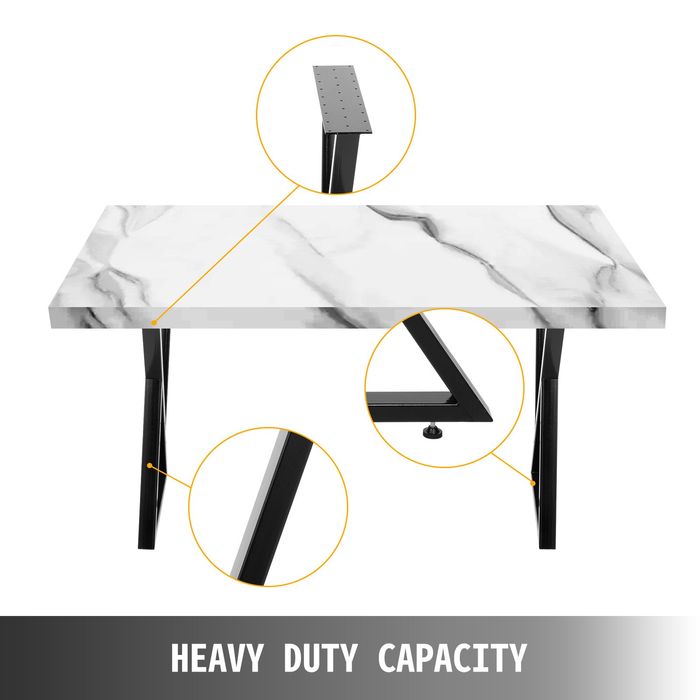 Set 2 Picioare Masa Metal,710mm Inaltime,800kg Capacitate