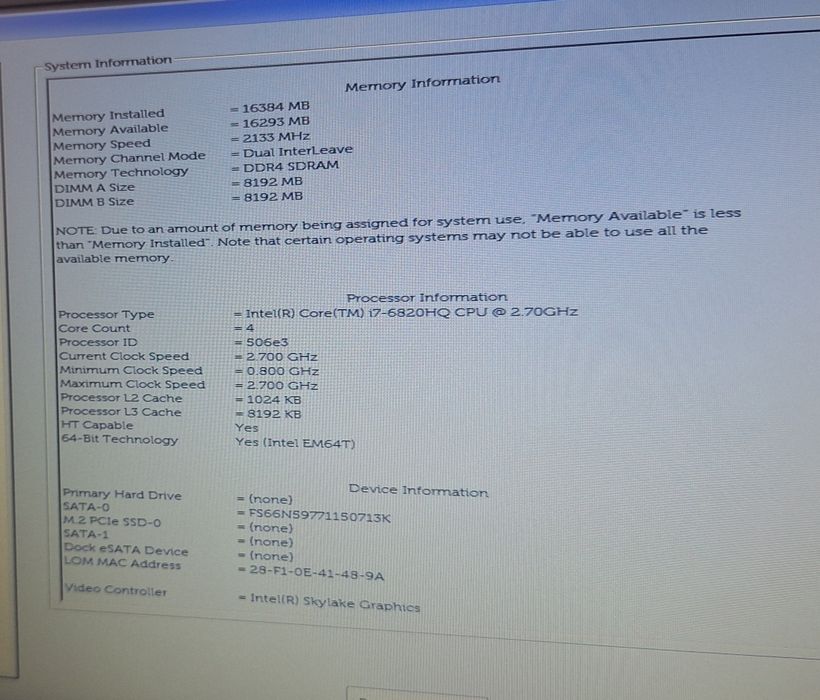 Laptop/notebook Dell Latitude, i7, 16Gb DDR4, 256SSD