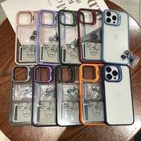 Husa Bracket Clear Case Folie Camera Iphone 14/15 PRO/PRO MAX /PLUS