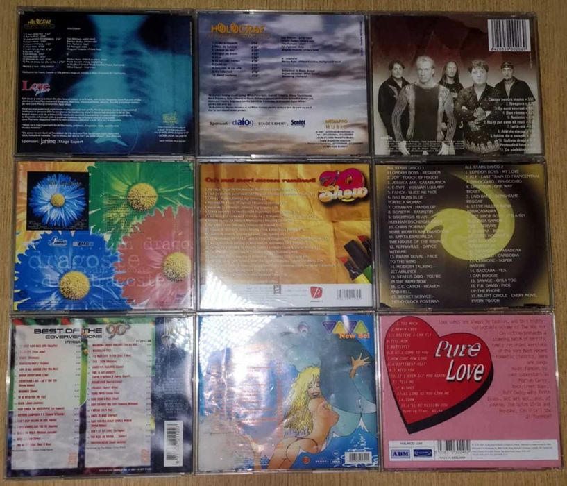CD-uri cu muzica, originale, diverse genuri, stare foarte buna!