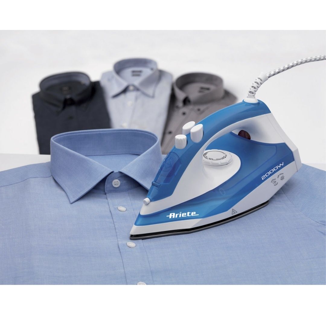 Ютия Ariete Steam Iron 6234, 2000W, 0.25 л, 140 гр/мин, Синя/Бяла