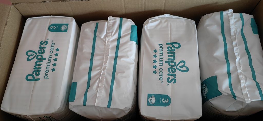 Памперс премиум 3 | Pampers Premium Care 200 бр + подарък 20 бр