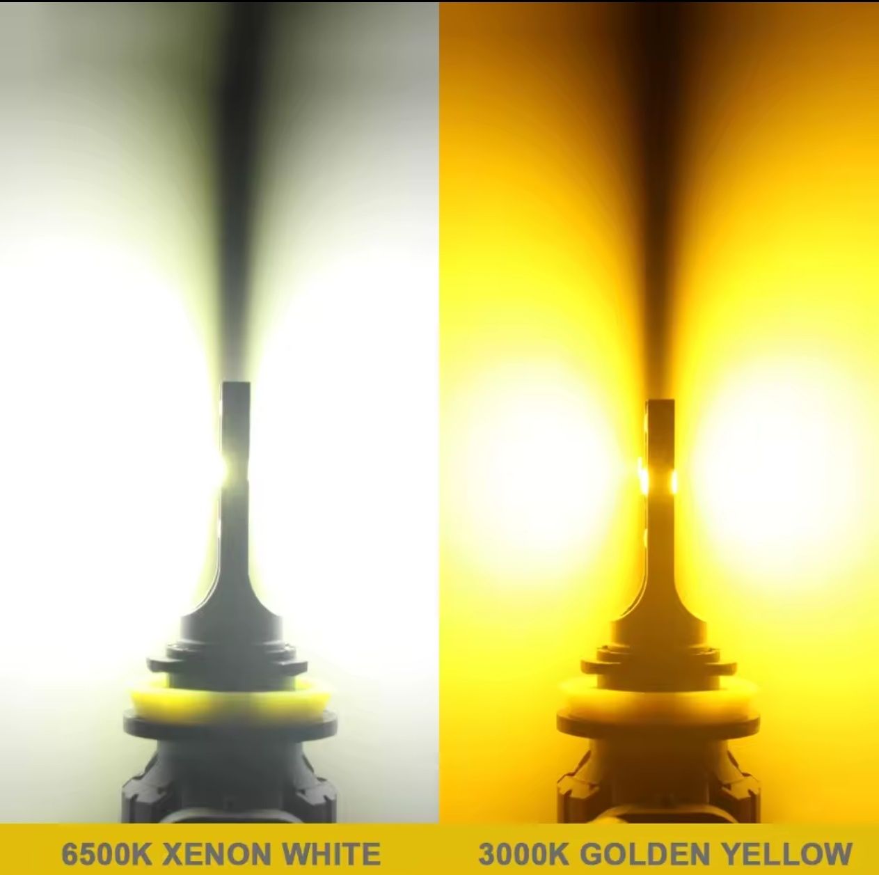 BMTxms LED крушки H11 жълти 3000К  30W 12000LUM