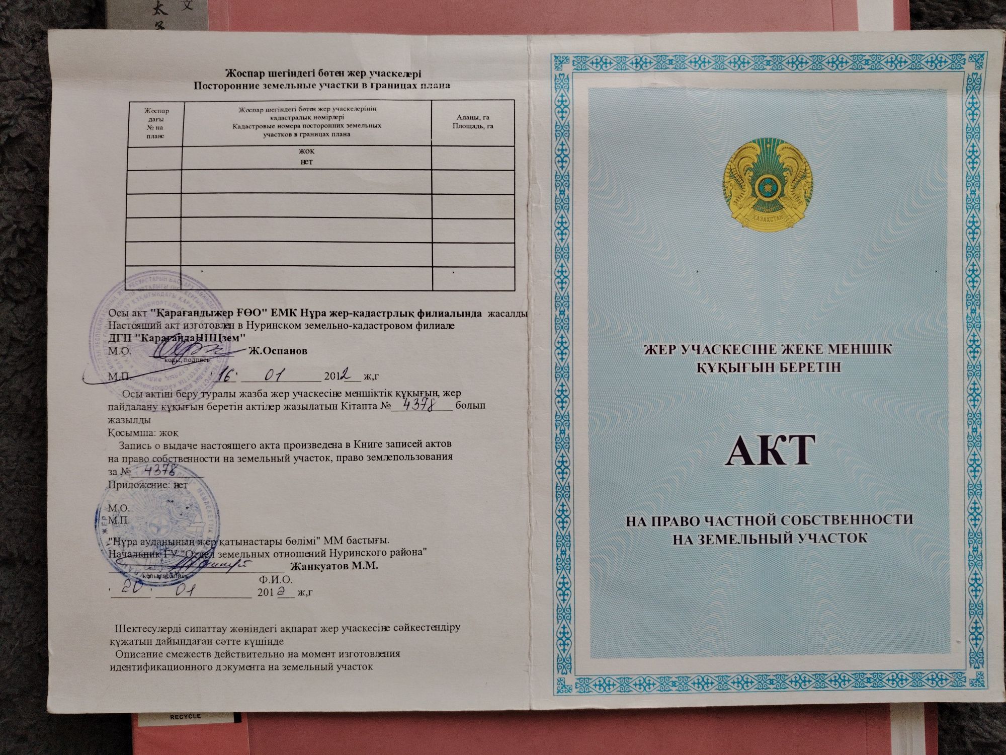 Жер сатамын 0.2240 га