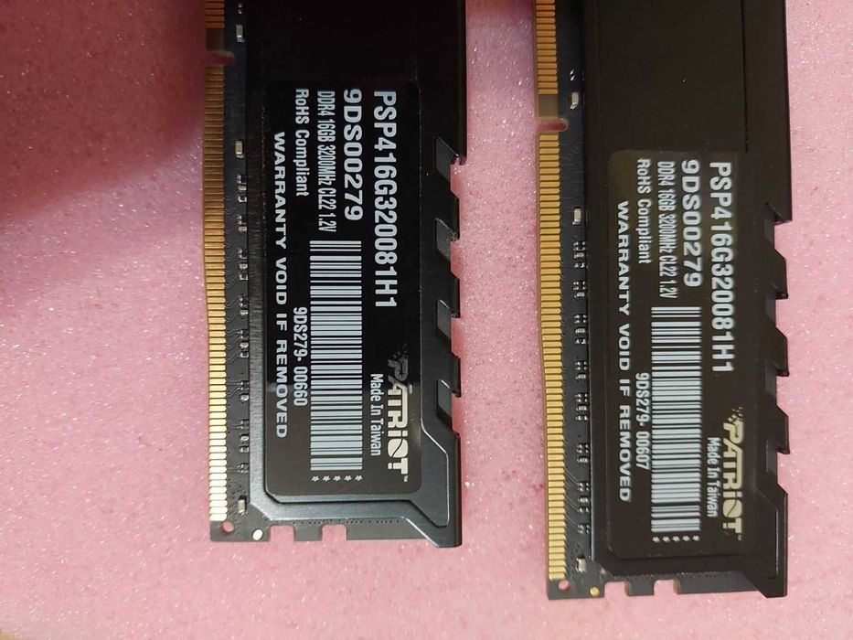 32GB, 3200Mhz DDR4 - Corsair, Crucial, G.Skill, Patriot