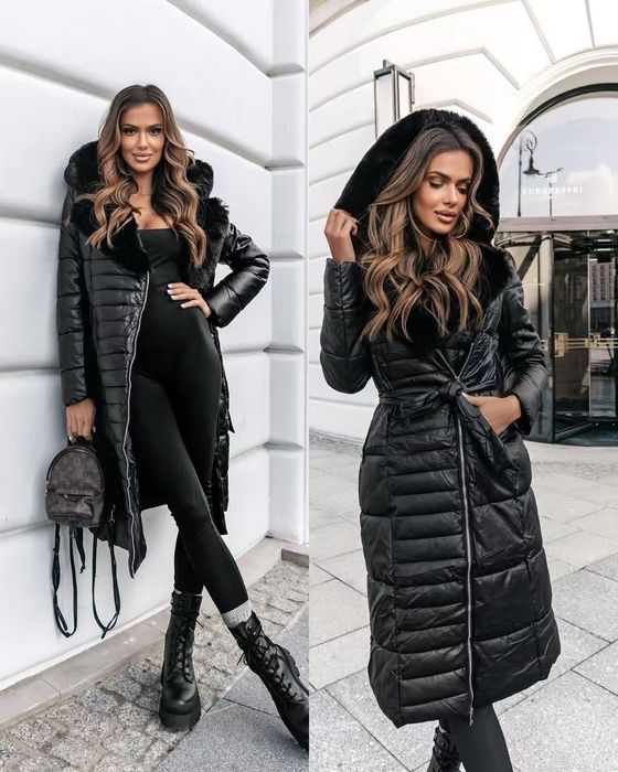 ПРОМО ЦЕНА  Модерно Дълго зимно яке, РАЗМЕРИ от С до 2ХЛ