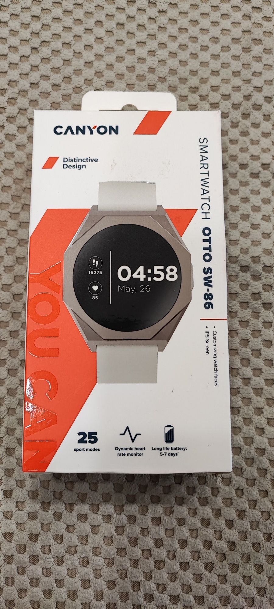 Водоустойчив часовник Smartwatch CANYON OTTO SW-86
