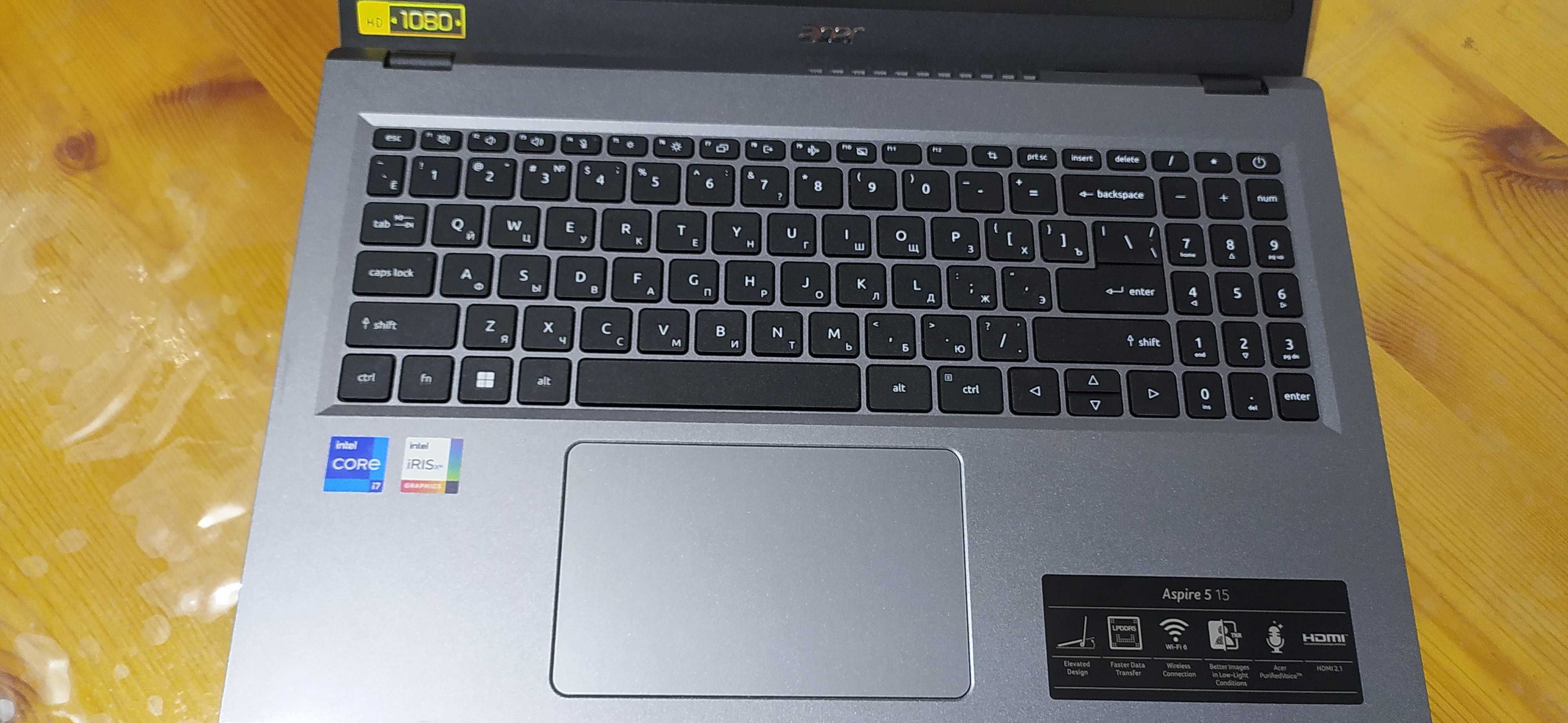 Стильный и мощный 10 ядерный ноутбук, 13го поколение. Acer A5-A515