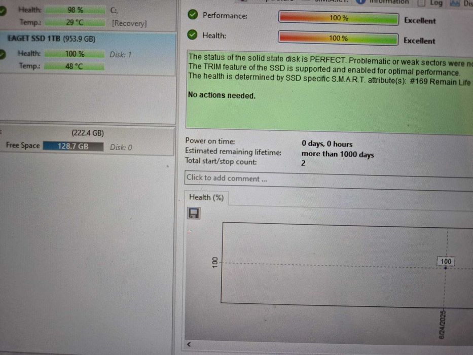 SSD 1 TB SATA3 EAGET S205 laptop / PC NOU!