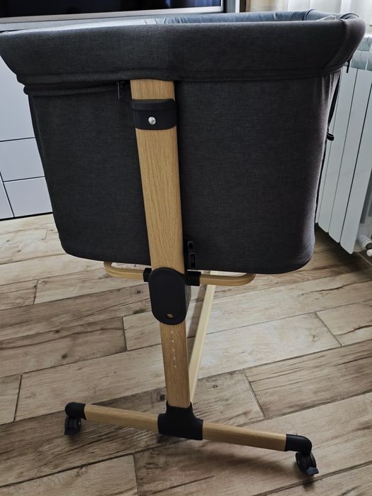 Kikkaboo Мини кошара Amaris Dark Grey с матрак и два броя завивки