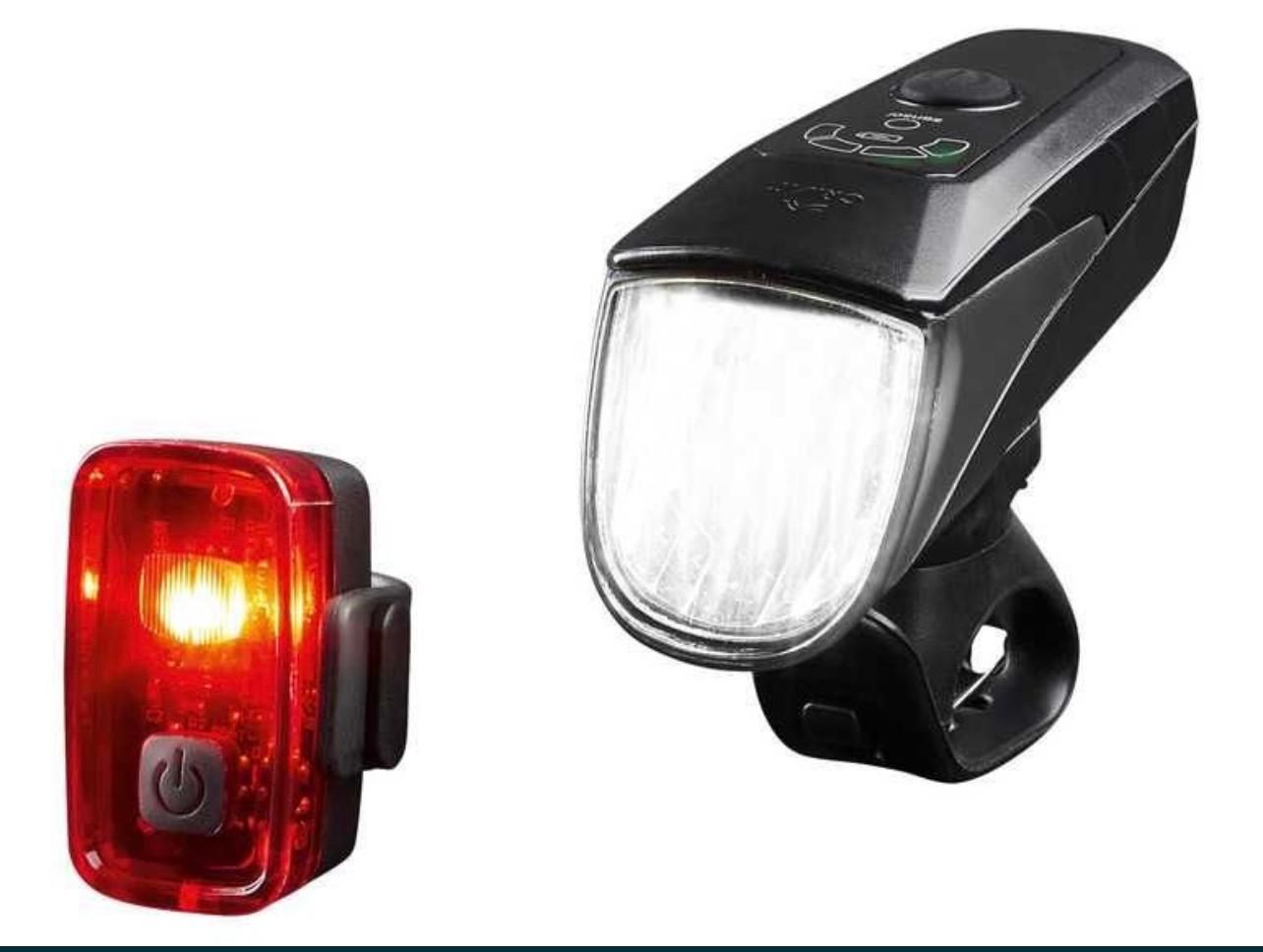 Pachet Lumini bicicleta FAR și STOP LED