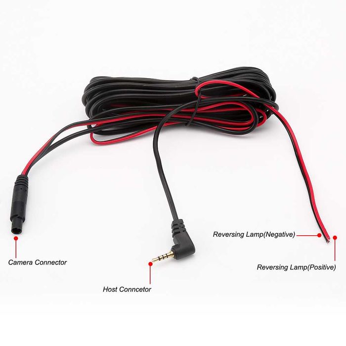 5 PIN Камера за Aвтомобил за Огледало 2.5мм Жак 6М АV Кабел - 5 ПИНА