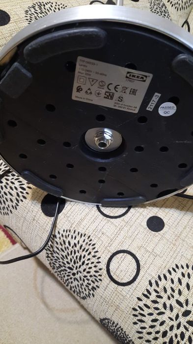 Lampa citit/lampadar din aluminiu cromat Ikea