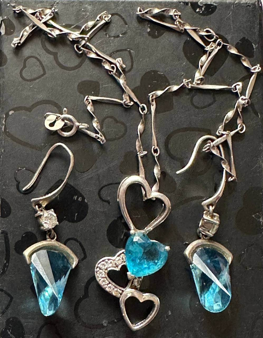 Серебряный комплект Италия 925проба