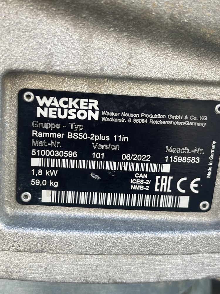 Wacker Neuson BS 50-2 plus mai compactor