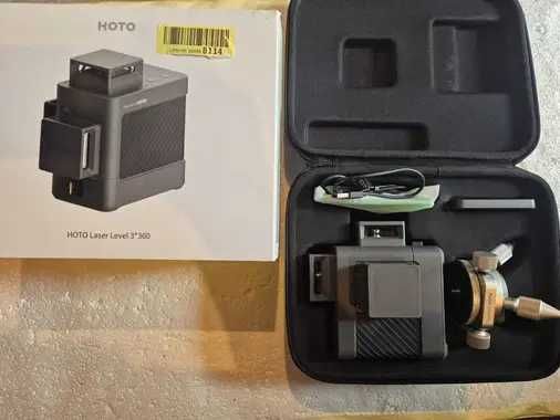 Nivela Laser HOTO 3D 3 x 360°, Acumulator 5200 mAh, Autonivelare