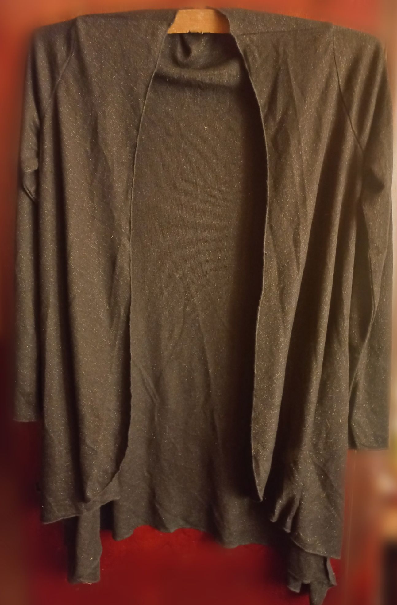 Cardigan negru cu sclipici