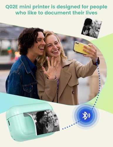 Нов Портативен термопринтер за телефон iOS Android – фото и бележки