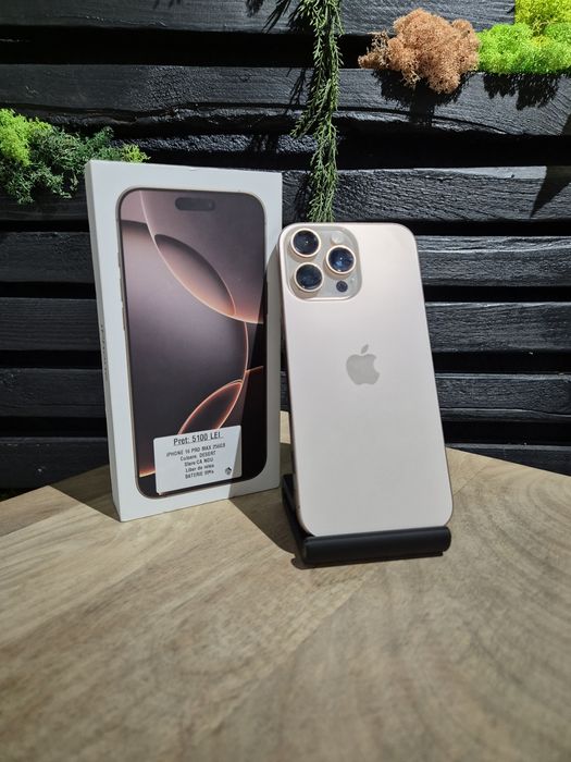 iPhone 16 Pro Max 256gb Desert Neverlocked Bat 99%/Fact+Garantie