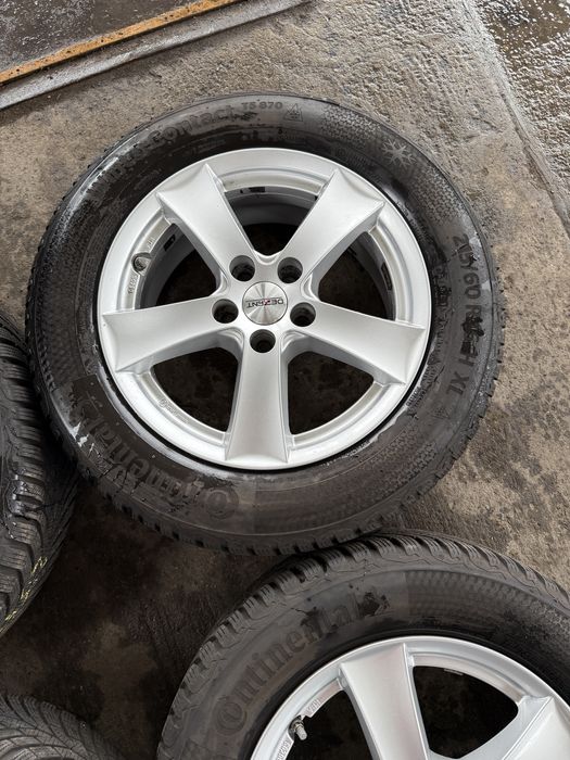 Jante Aliaj 16" Ford Mondeo cu Anvelope Iarna Continental