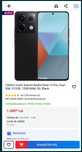 Xiaomi Redmi Note 13 5G, dualSIM,16GB, 256GB, Negru FACTURĂ GARANTIE