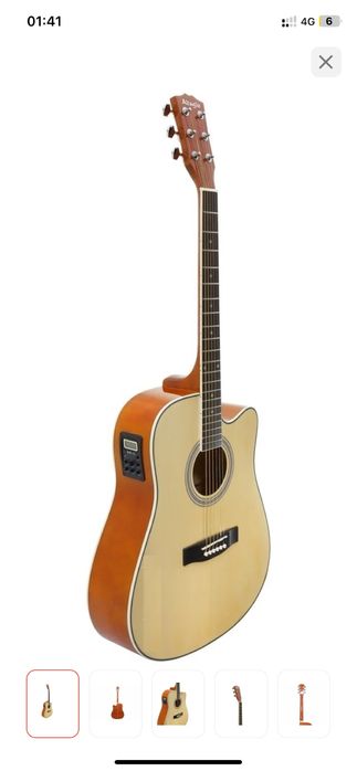 Гитара сатылады электро аккустика новый каподастр ремень қосып беремін