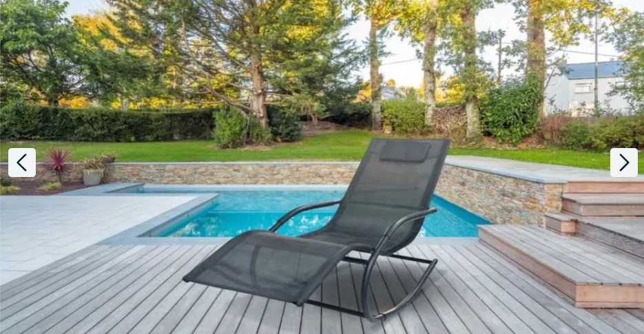 Scaun balansoar gradina Kring Palmyra, negru, nou