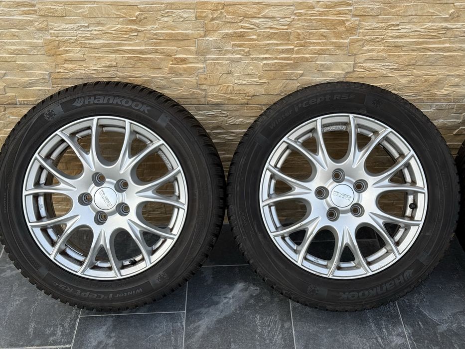 Roti Jante Aliaj 5x112 Anvelope Iarna 205/55R16 Hankook VW Passat Golf