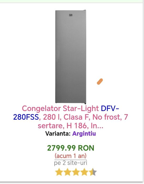 Congelator vertical 7 sertare