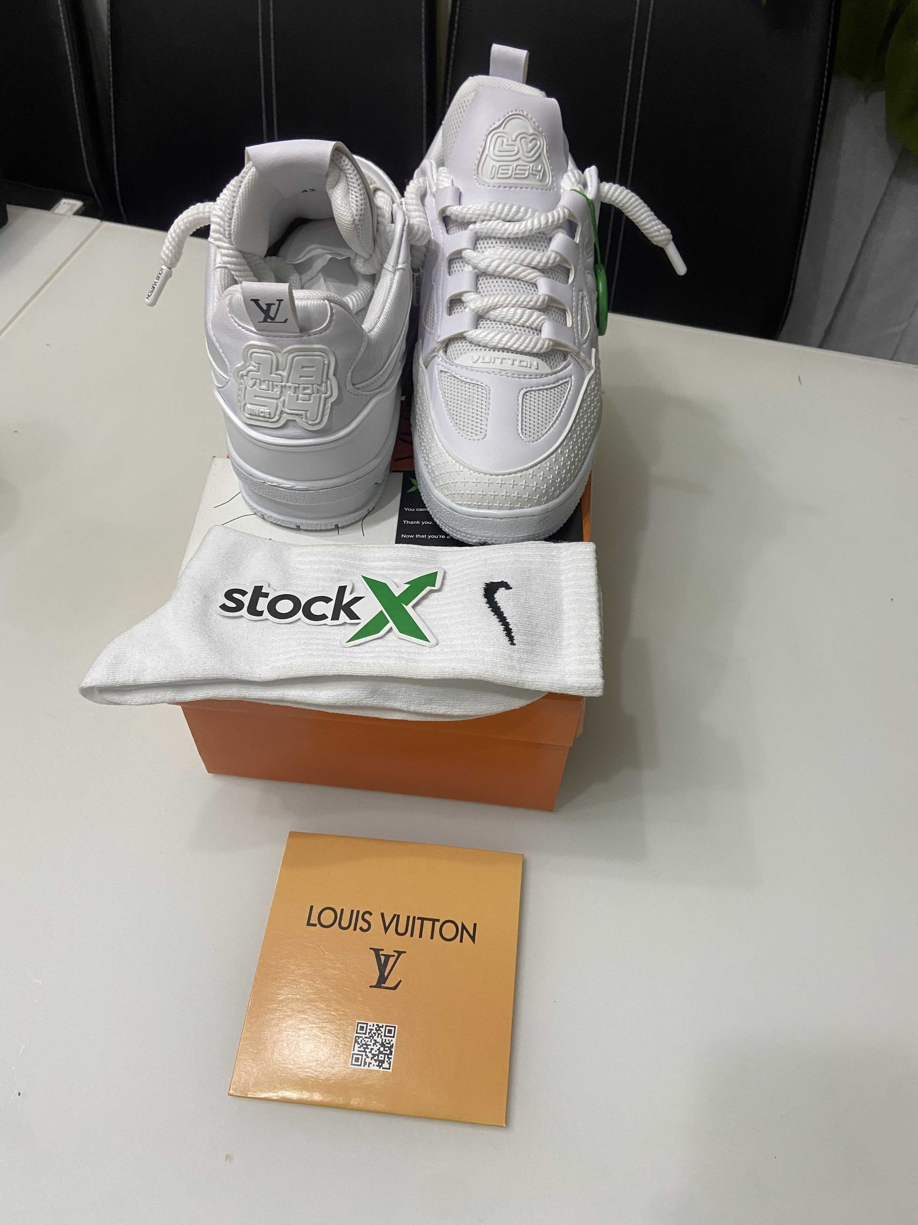 (40-45 н.) LV Louis Vuitton Skate Sneaker Tripple White