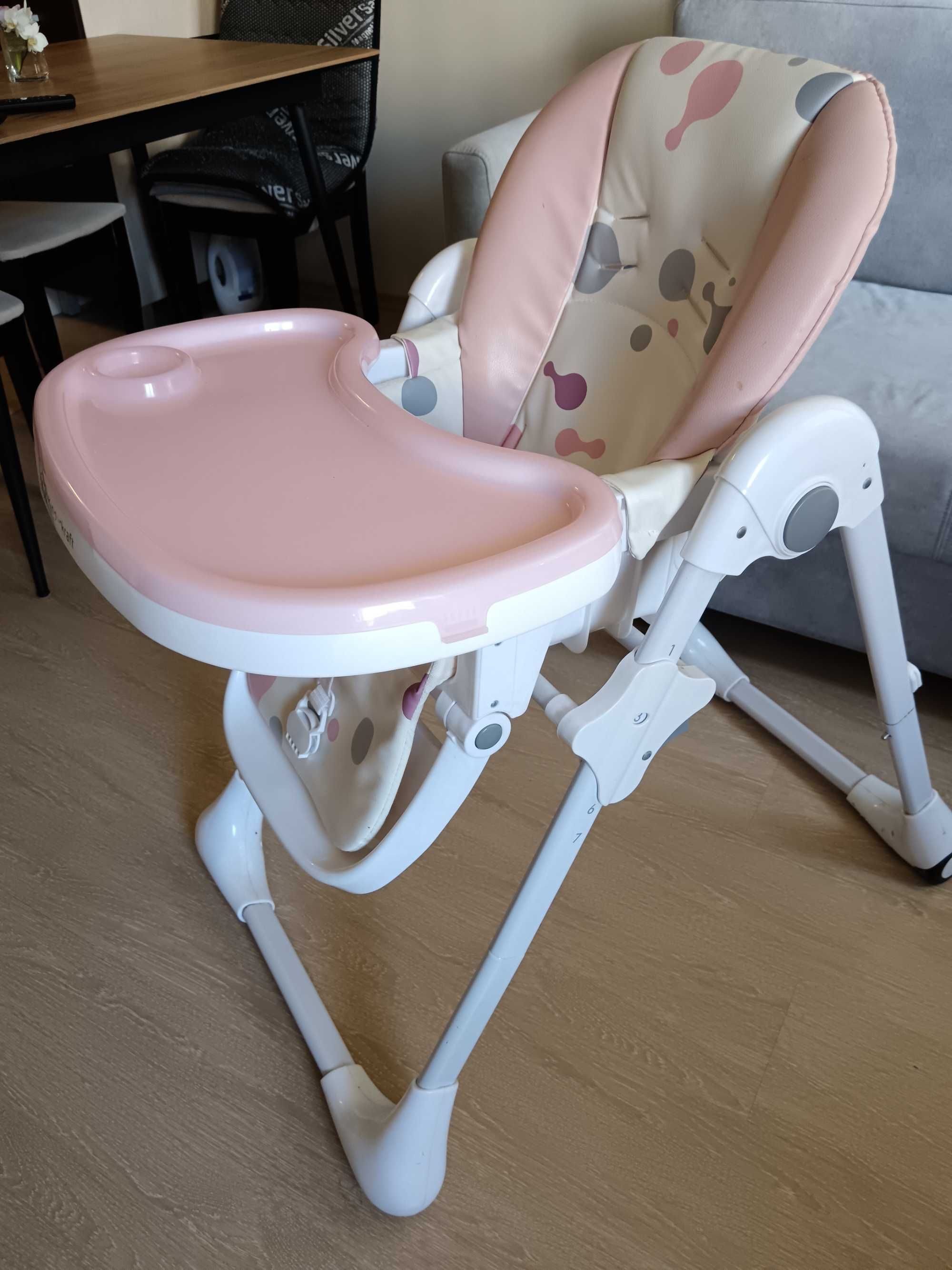 Стол за хранене Kinderkraft Yummy, Розово