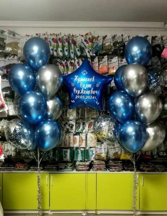 Гелиевые шары для выписки из роддома