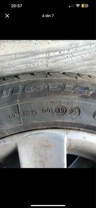 Vand 4 buc cauciucuri de vara dot 19 25 noi