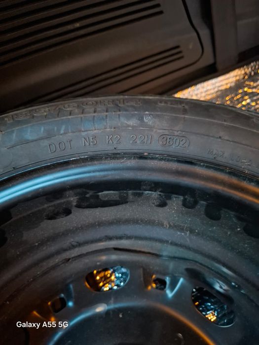 Roata pentru Vw. Polo sau Skoda cu cauciuc nou Dunlop